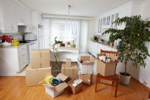Careful handling of household items during a Mitcham move