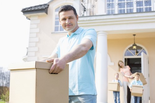 Careful loading of furniture and boxes for a Mitcham move