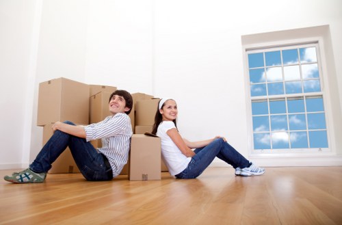 Risk assessment being carried out before a house move