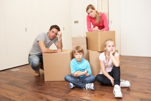 Household items being packed safely for a Mitcham property move