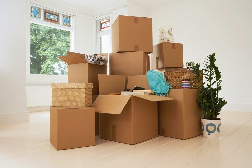 Unpacking boxes and organising a new home in Mitcham